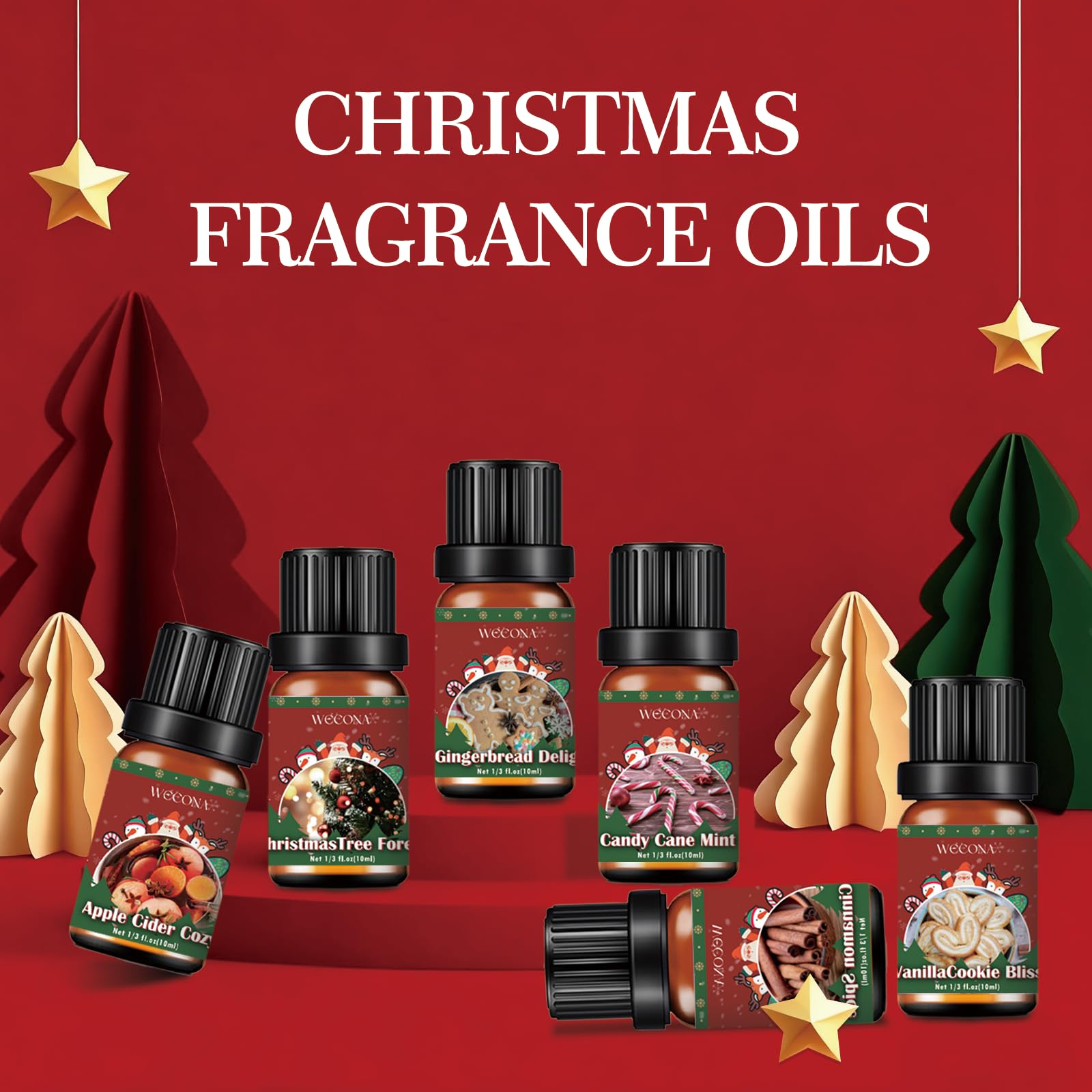 Christmas Tree Forest diffuser oil bottle