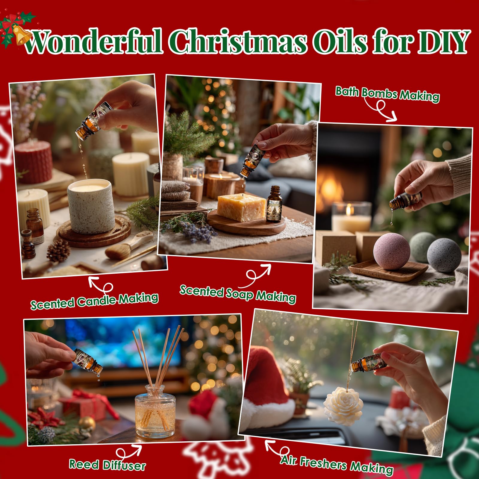 Mistletoe, cranberry and hearth scents essential oil bottle 10 ml