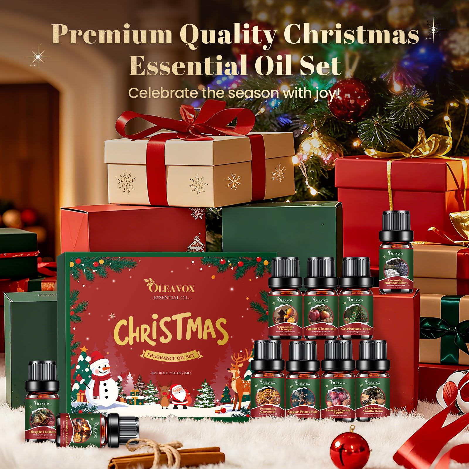 Plum & Sugar fragrance oil bottle in Christmas Fragrance Oils Set