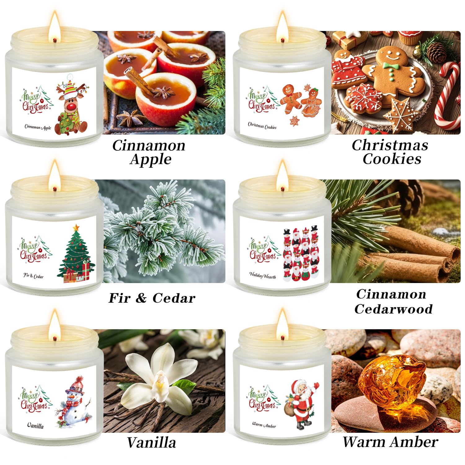 Christmas Cookies scented candle in a frosted glass jar