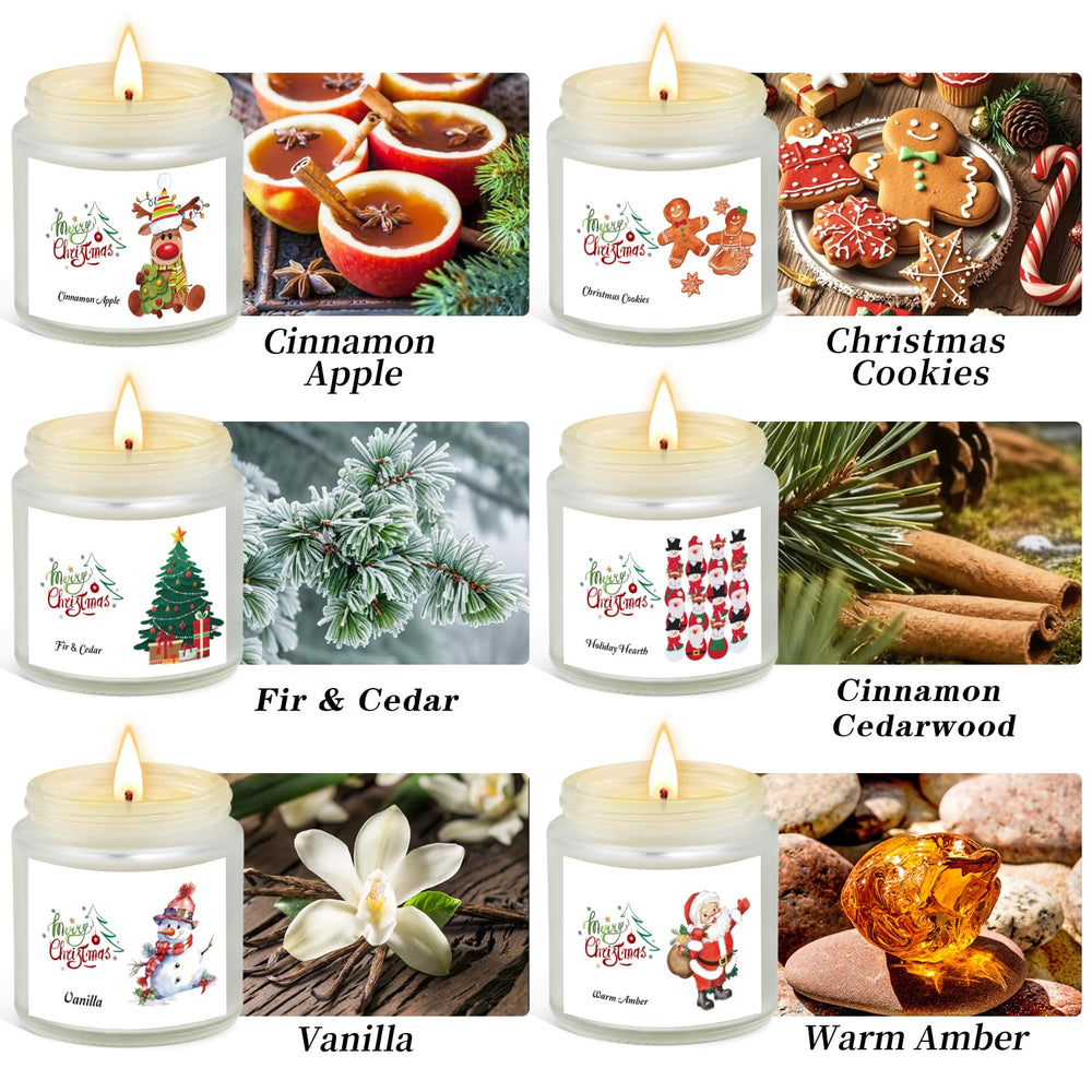Christmas Cookies scented candle in a frosted glass jar
