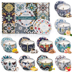 Assorted candle tins from Christmas Gift Set (10-pack)