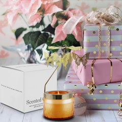 Rotatable candle displayed for Christmas and Thanksgiving decor
