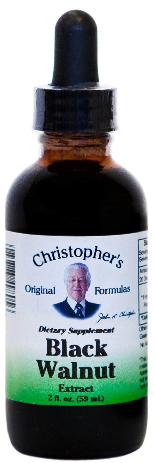 2 oz bottle of Christopher's Original Formulas Black Walnut Extract