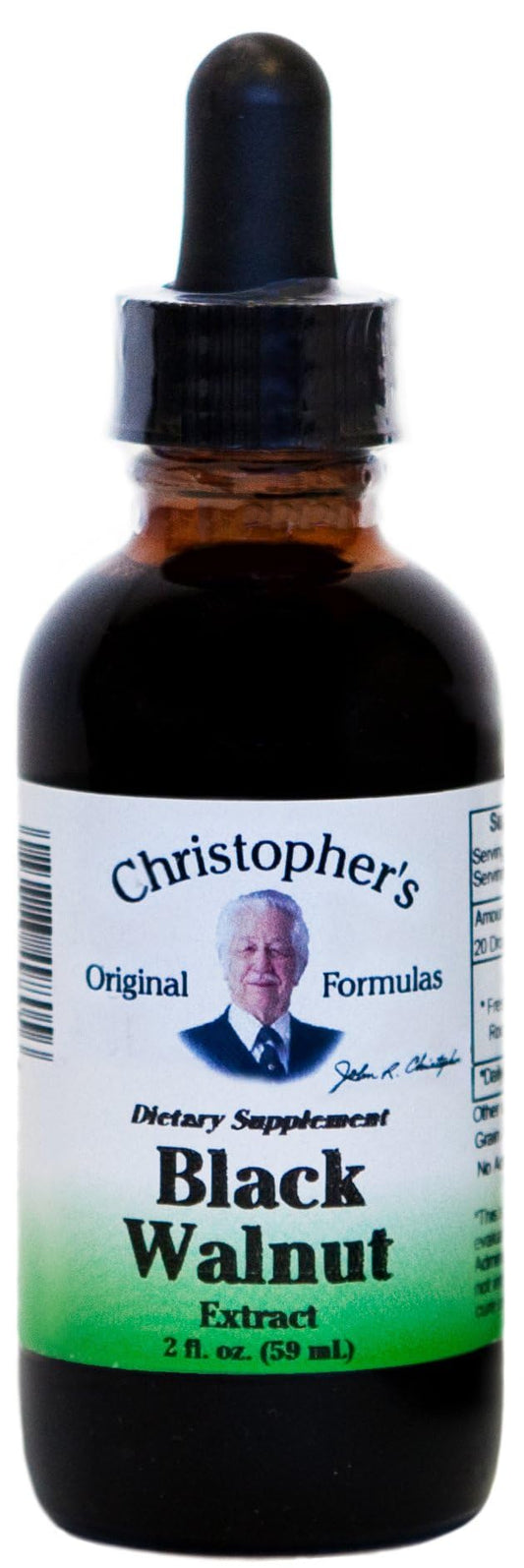 2 oz bottle of Christopher's Original Formulas Black Walnut Extract