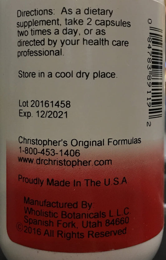 Close-up of vegetarian capsules for Chest Formula