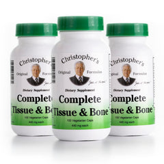 Bottle of Christopher's Original Formulas Complete Tissue & Bone Formula 100 VCaps