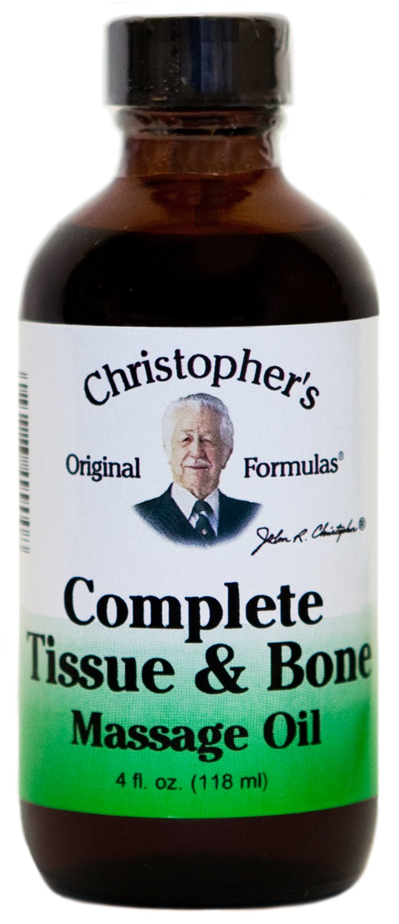 Christopher's Complete Tissue & Bone Massage Oil bottle, 4 oz