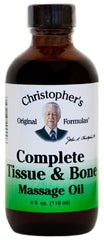 Christopher's Complete Tissue & Bone Massage Oil bottle, 4 oz