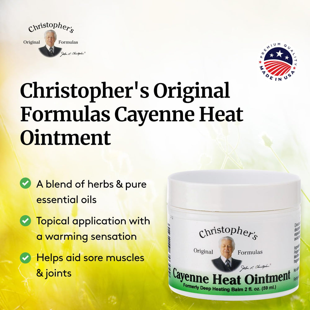 2 fl oz tube with packaging of Cayenne Heat Ointment