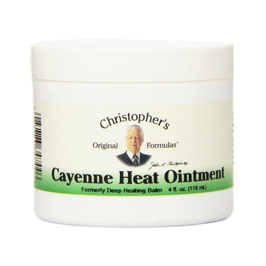 Front view of Christopher's Original Formulas Cayenne Heat Ointment 4 oz tube