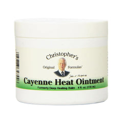 Front view of Christopher's Original Formulas Cayenne Heat Ointment 4 oz tube