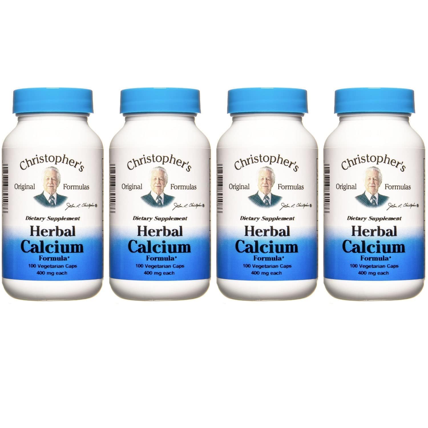 Front view of Christopher's Original Formulas Herbal Calcium bottle