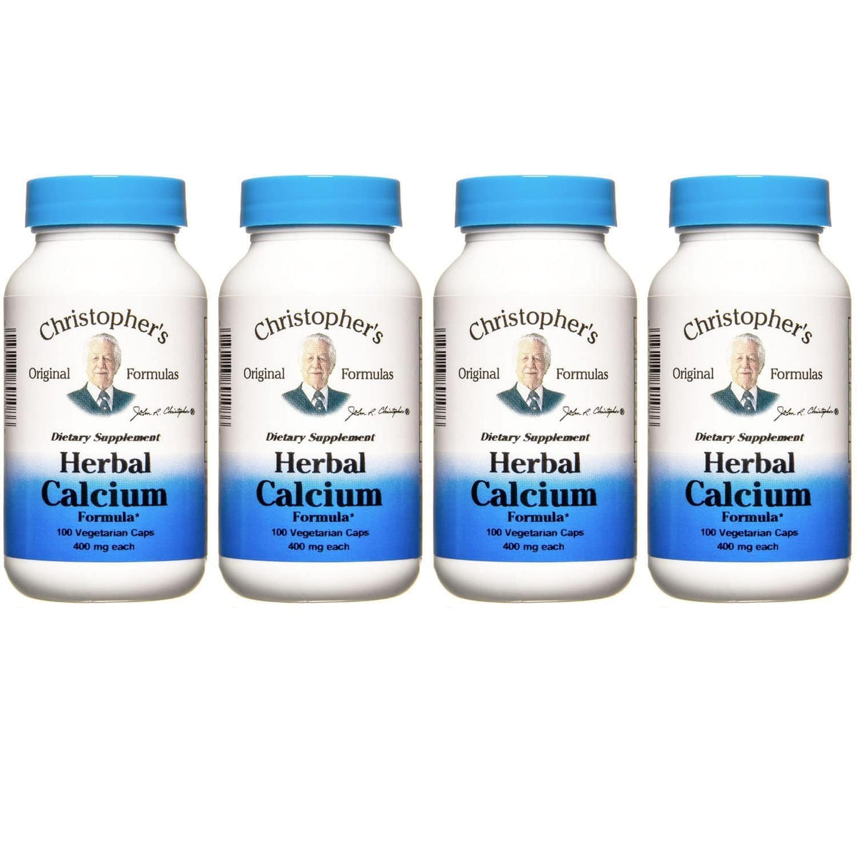 Front view of Christopher's Original Formulas Herbal Calcium bottle