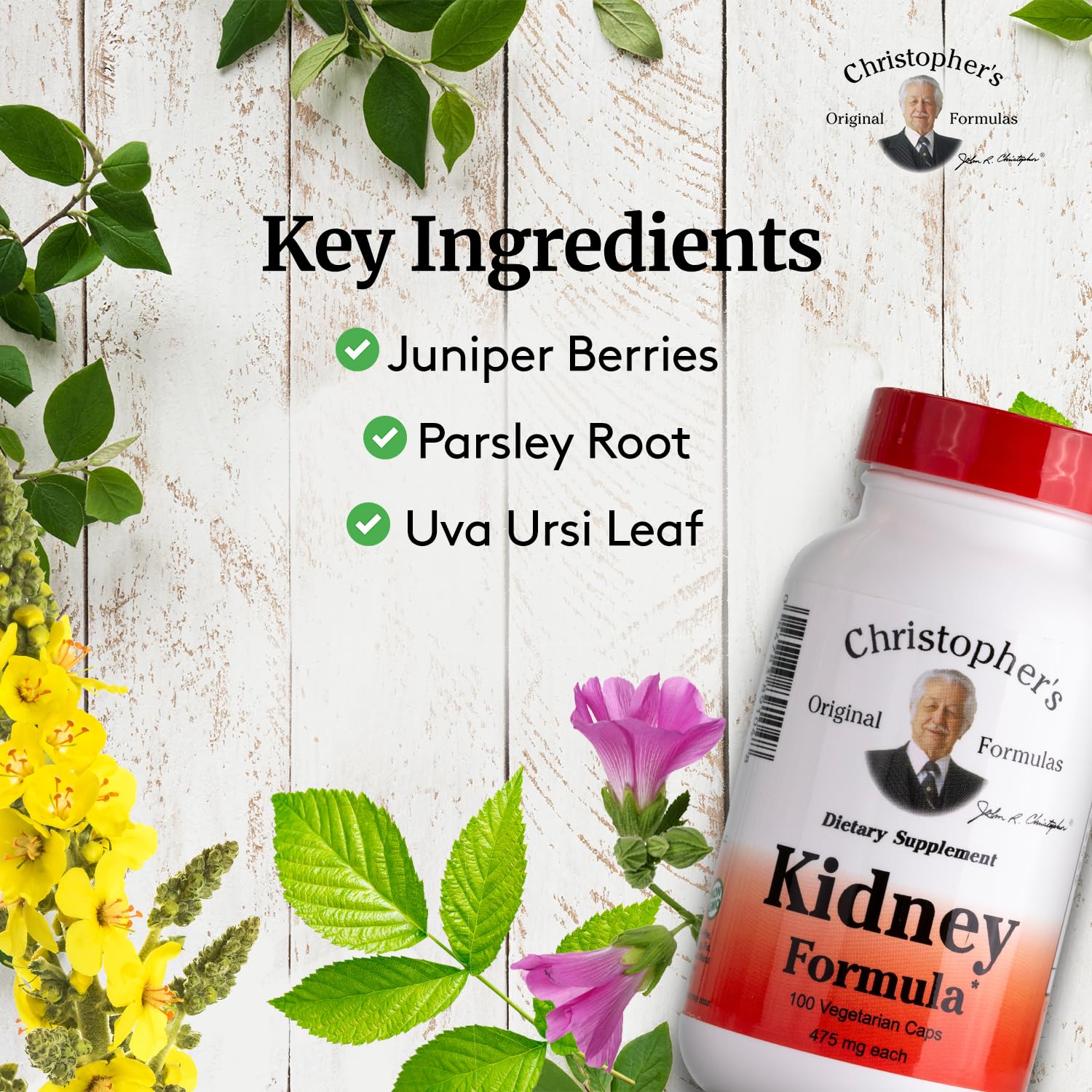 Herbal blend used in Christopher's Original Formulas Kidney Formula