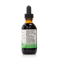 Liquid respiratory support formula in a 2 oz bottle