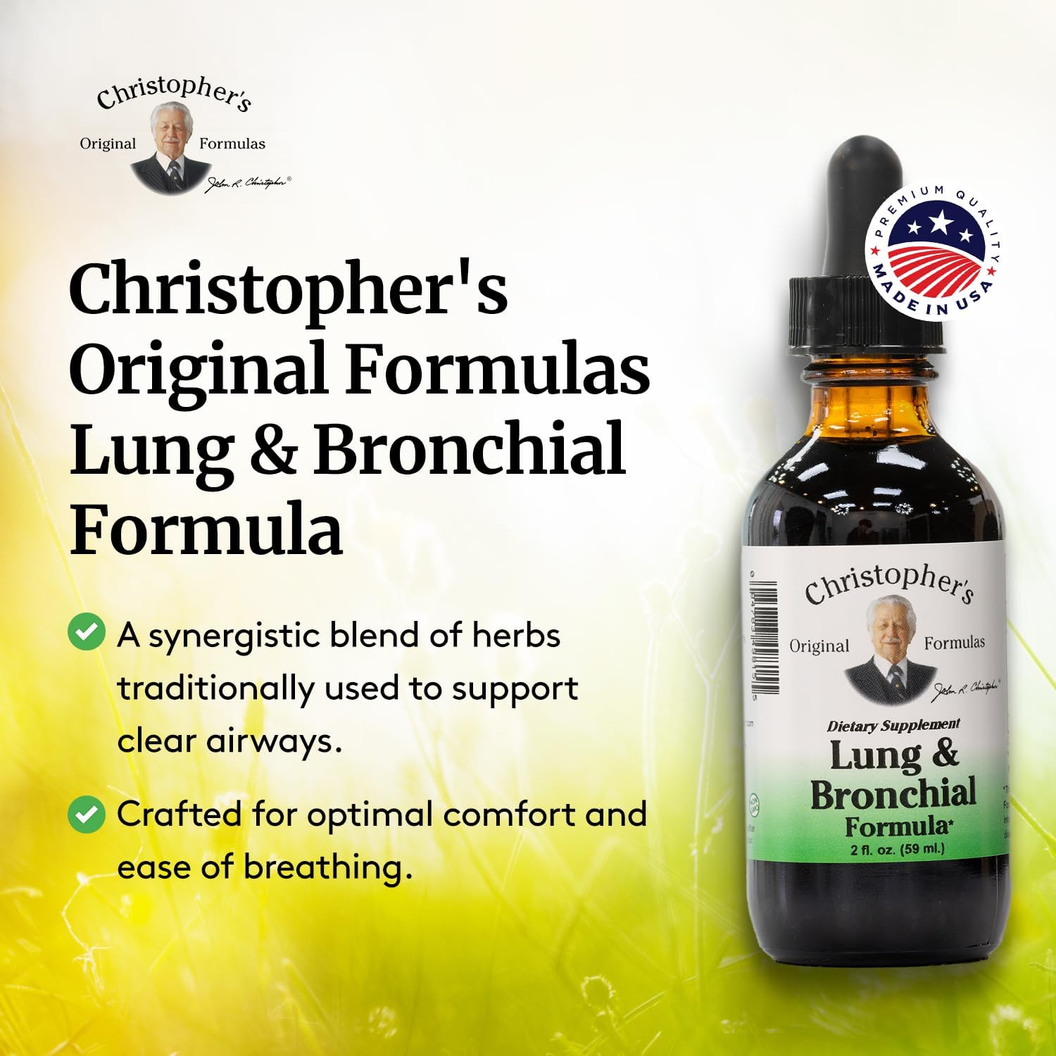 Portable 2 oz bottle for daily respiratory support