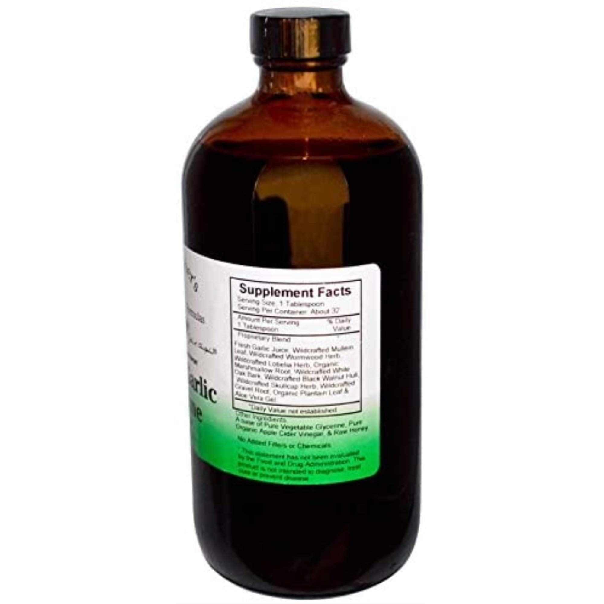 Front view of Christopher's Original Formulas Super Garlic Immune Syrup bottle - USA Made