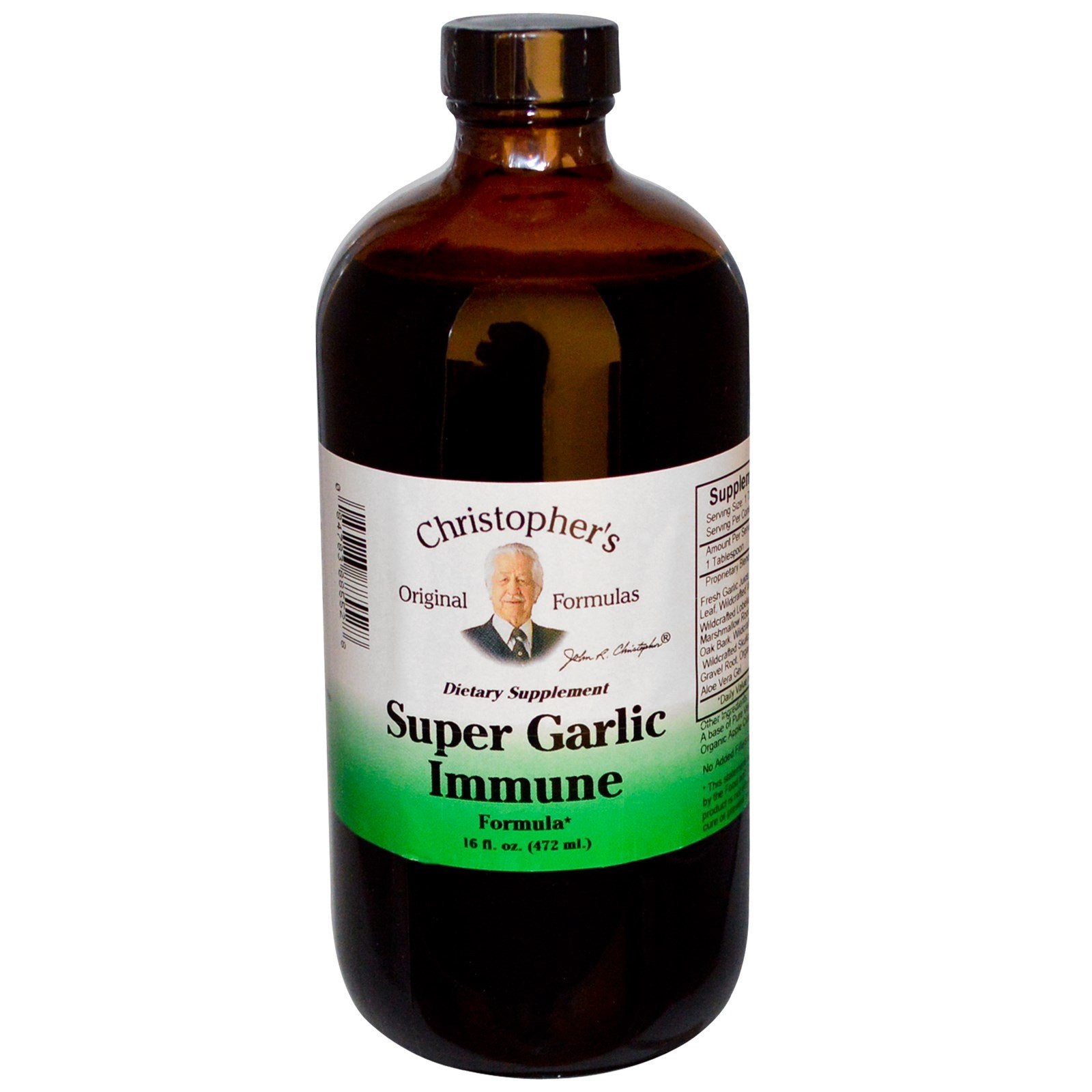 Christopher's Original Formulas Super Garlic Immune Syrup bottle, 16 fl oz