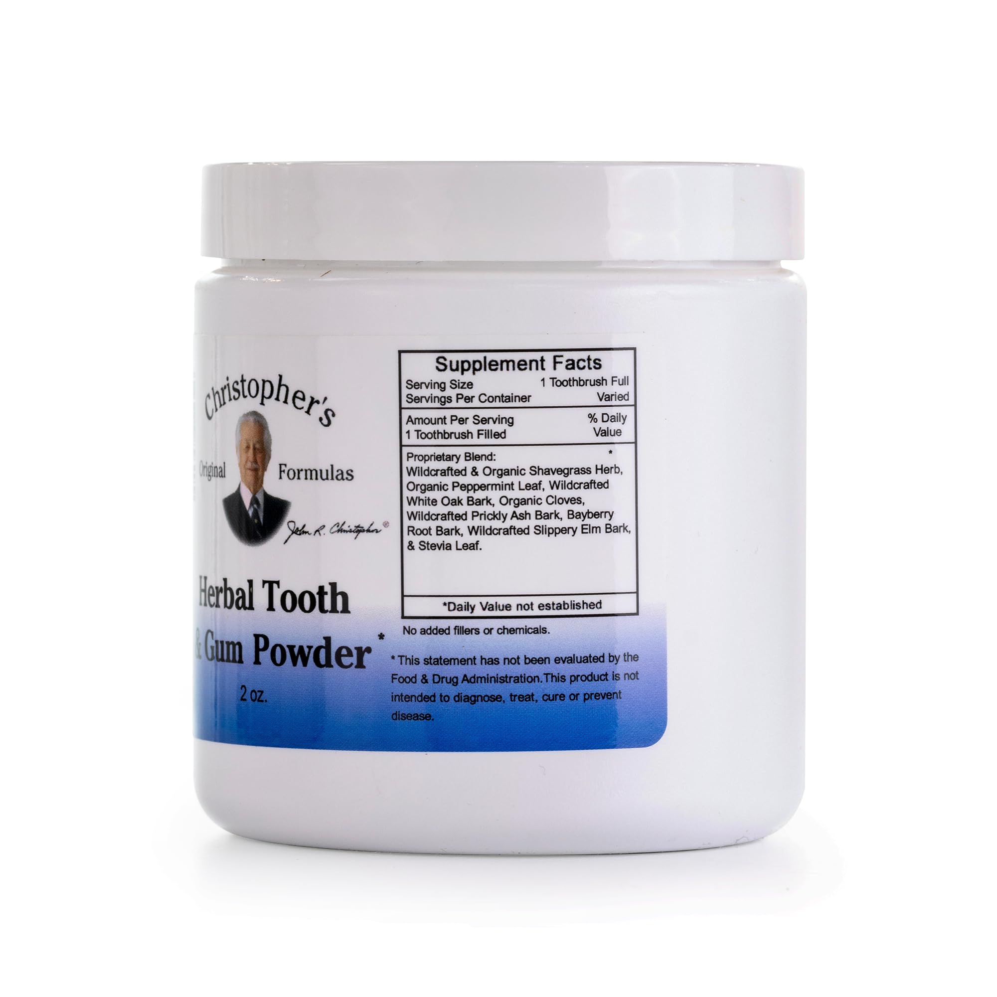 Close-up of herbal tooth powder texture