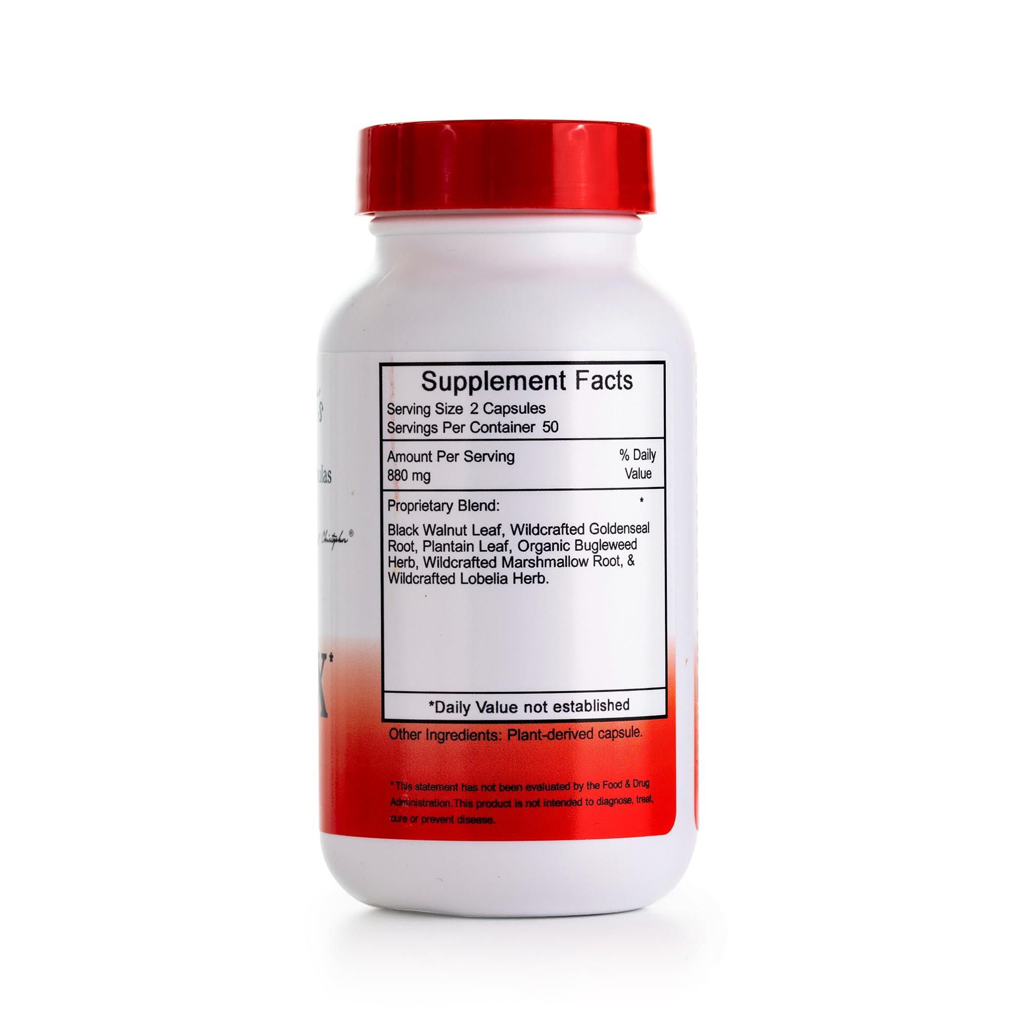 Label of Christopher's Original Formulas X-INFX Formula