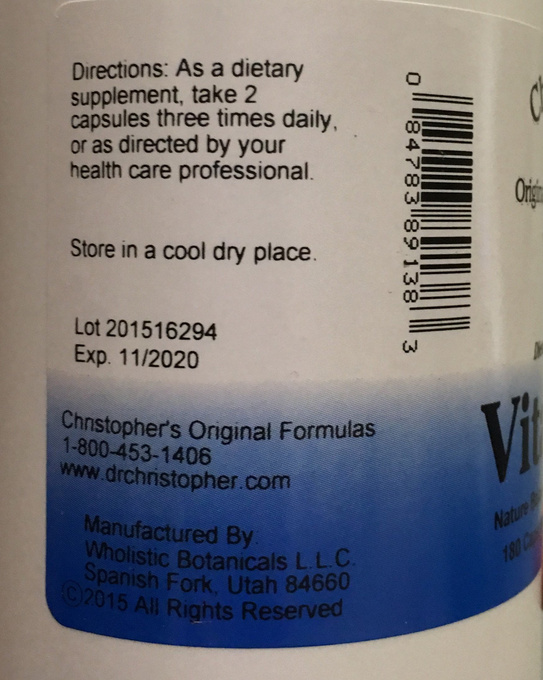 Vitalerbs ingredients including Alfalfa, Dandelion, Kelp and Spirulina