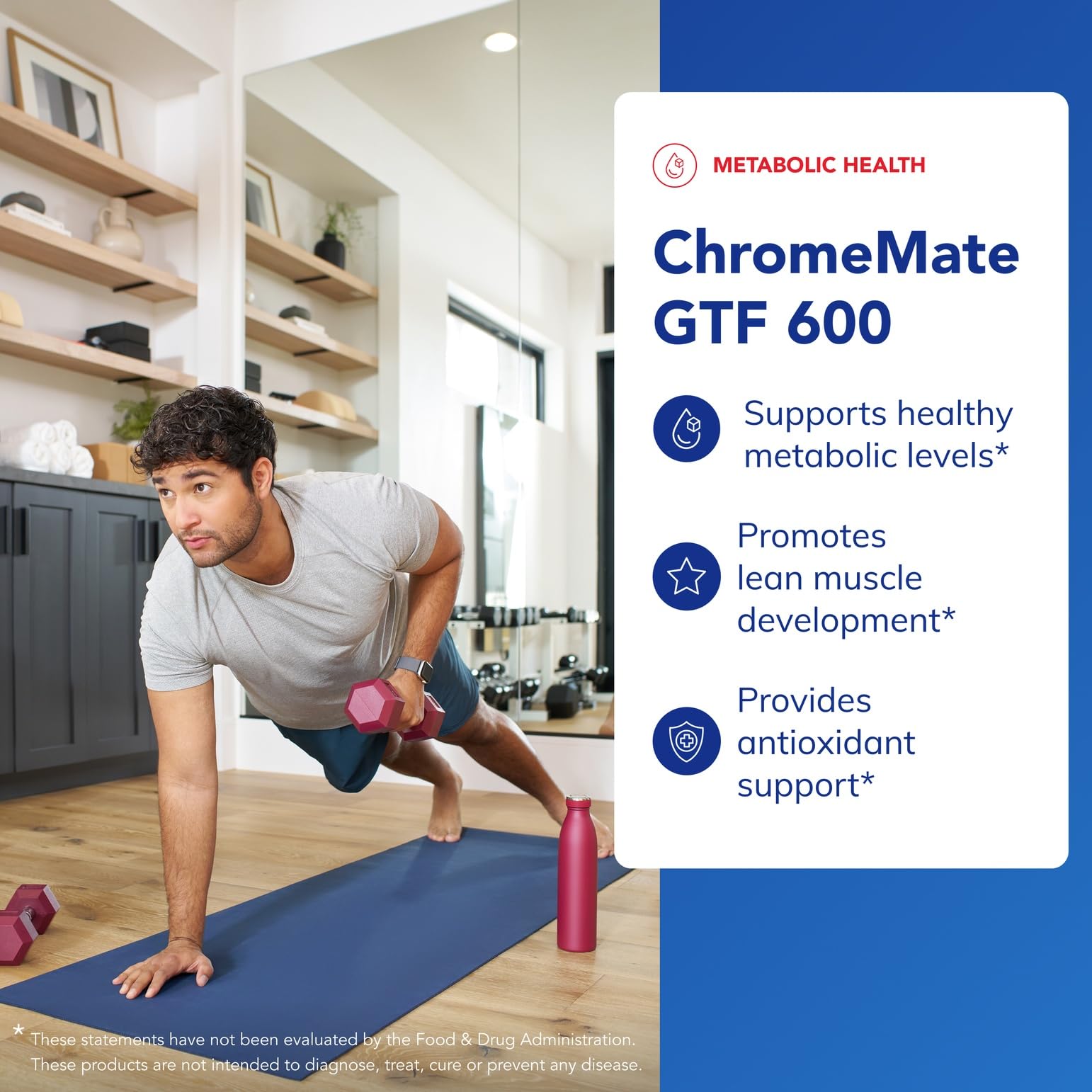 ChromeMate GTF 600 label highlights premium chromium blend.