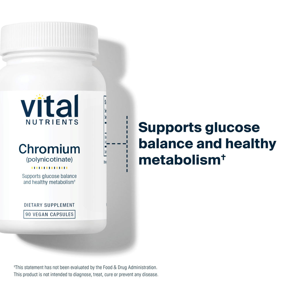 Chromium Polynicotinate supporting healthy fat metabolism 200mcg