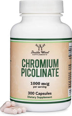 Chromium Picolinate 1000mcg bottle label - Double Wood Supplements
