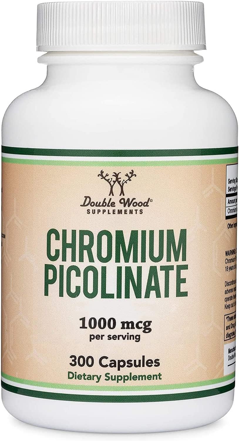Lifestyle image: wellness with chromium picolinate bottle