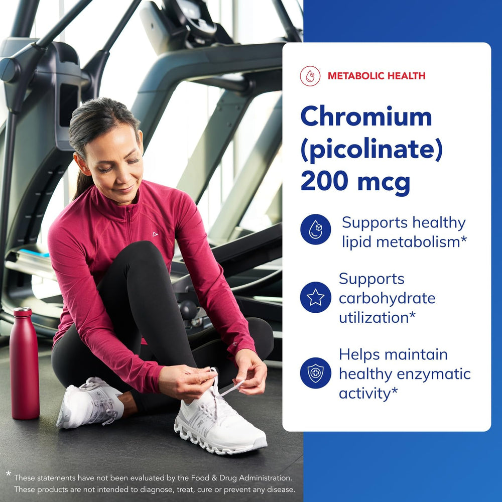 180-count bottle of Chromium Picolinate 200 mcg