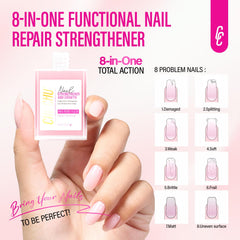 CHUCHU damaged nails repair view with improved texture and resilience