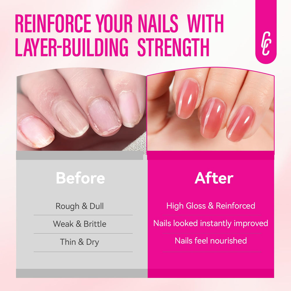 CHUCHU natural repair detail emphasizes repaired nails with healthy-looking finishes.