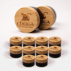Chuga Shilajit resin jar close-up showing rich texture for daily energy support