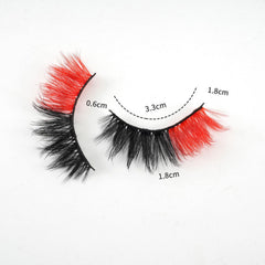 Chunmeng dramatic black and red lashes for party-ready eyes