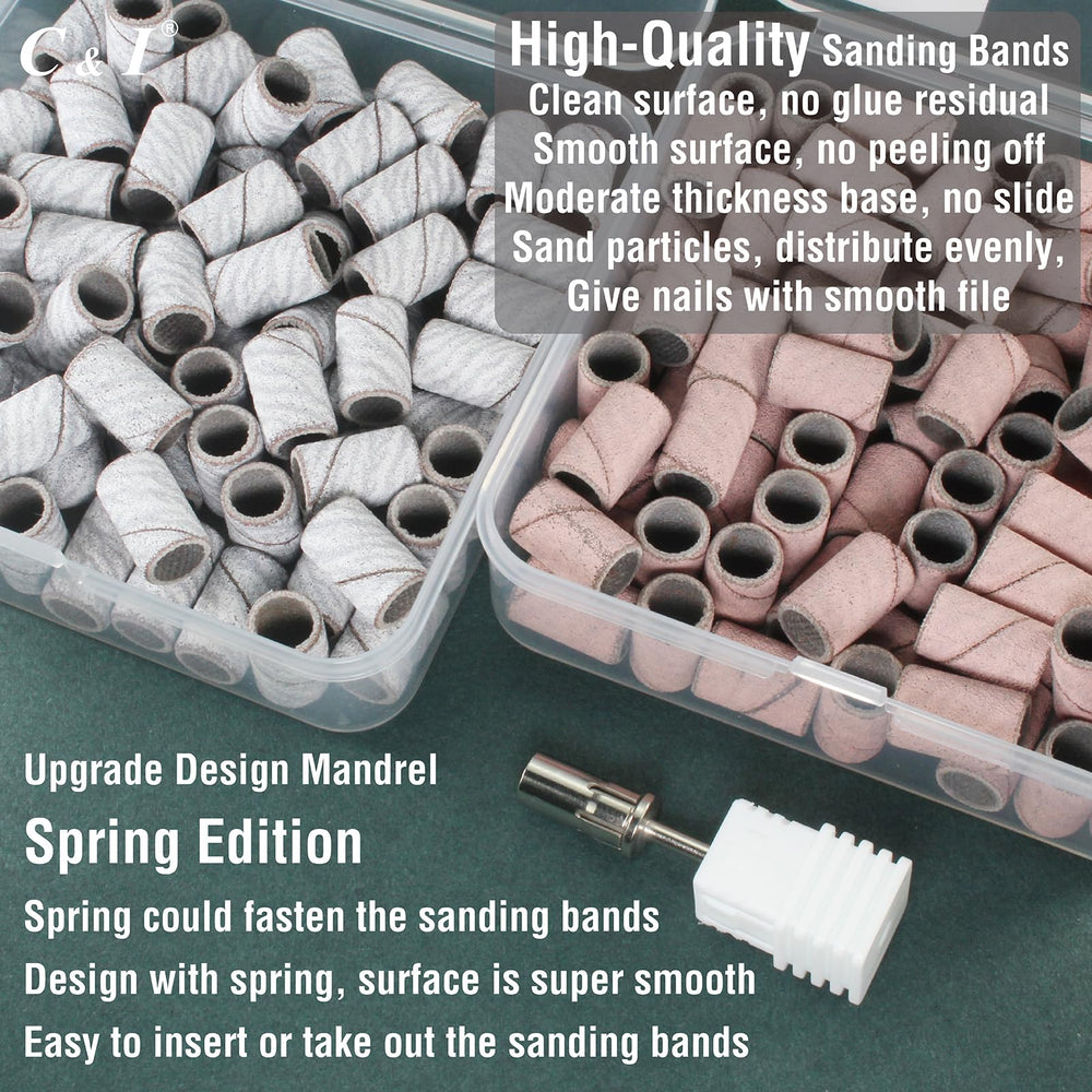 C & I 80 extra coarse grit band for rapid shaping.