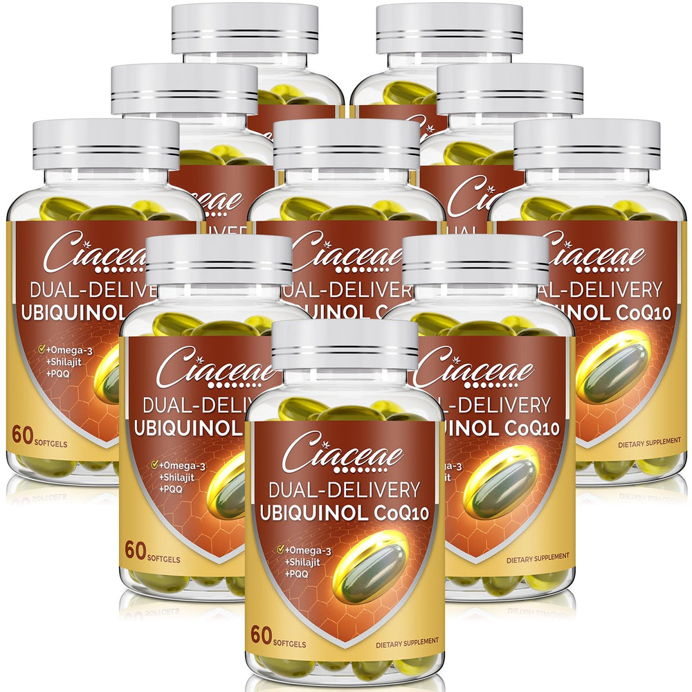 Ciaceae Ubiquinol CoQ10 softgel bottle front view for daily energy support.