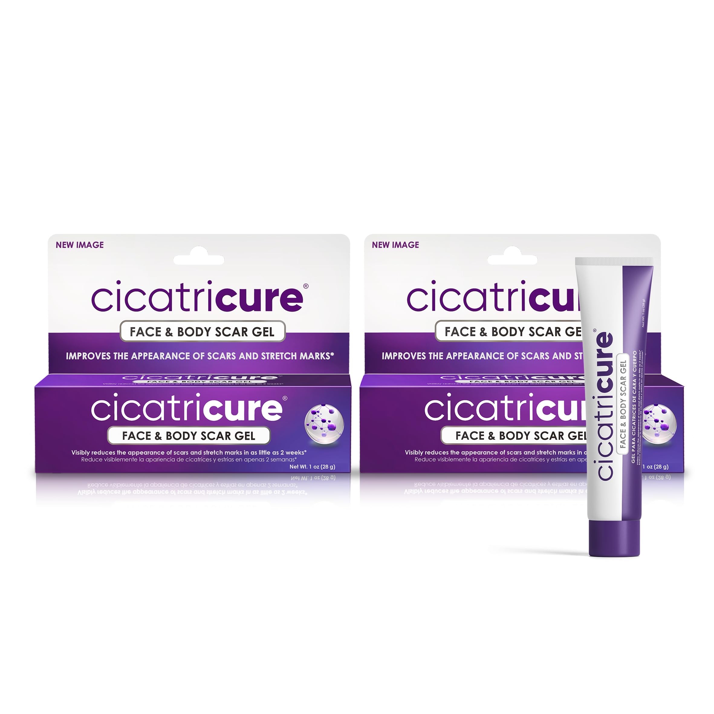Cicatricure Advanced Scar Gel face-application shows smoother skin texture and scar improvement