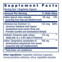 CinSulin ingredients: cinnamon and brown seaweed