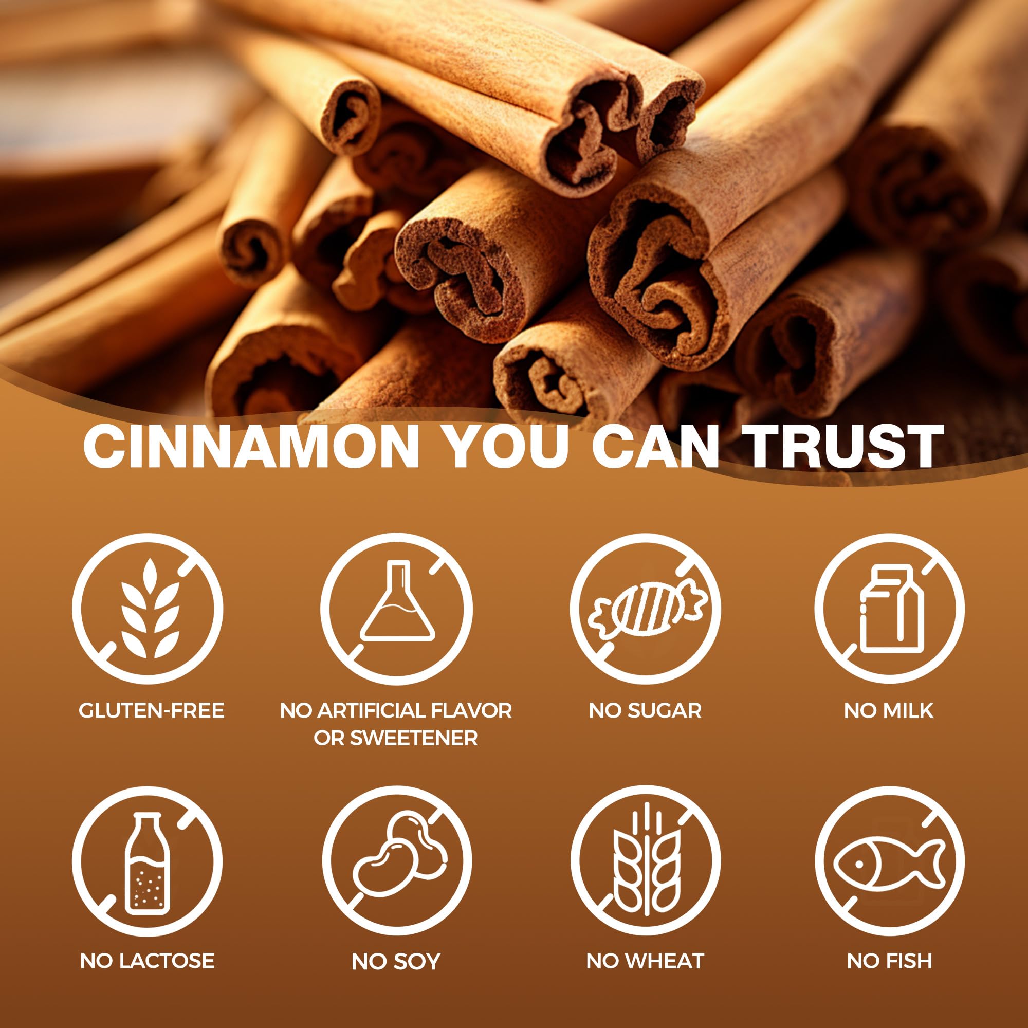 Top view of Cinnamon Complex with Chromium packaging