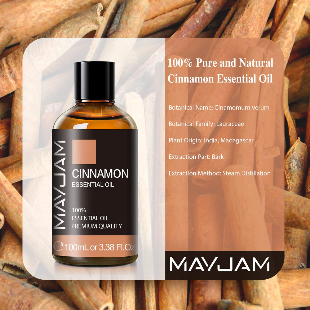 A diffuser with MAYJAM Cinnamon essential oil