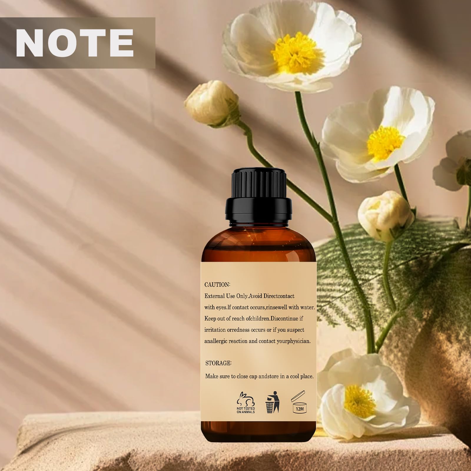 Packaging of cinnamon essential oil with dropper