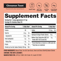 Cinnamon Toast collagen powder packaging