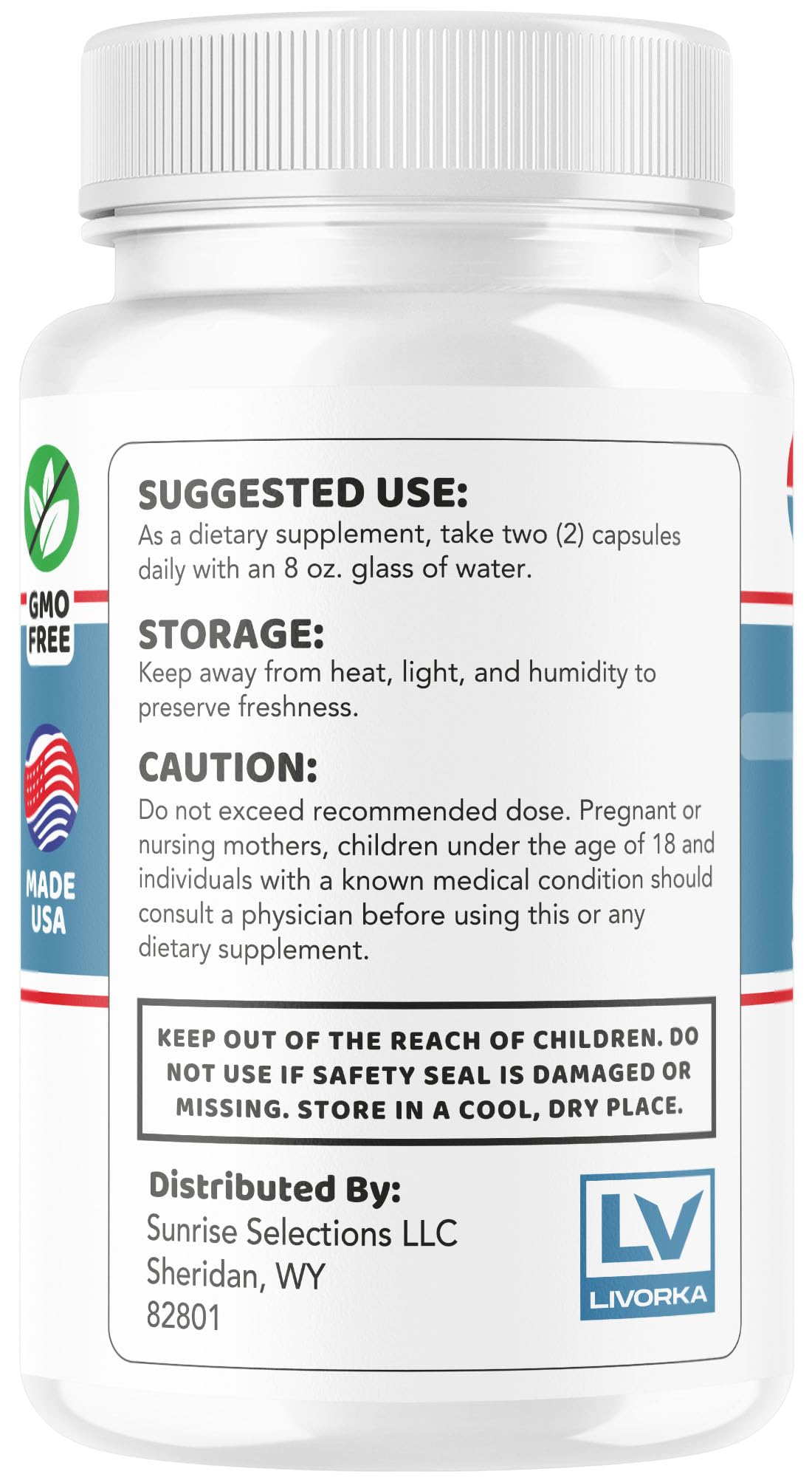 Close-up of CircuPulse bottle label