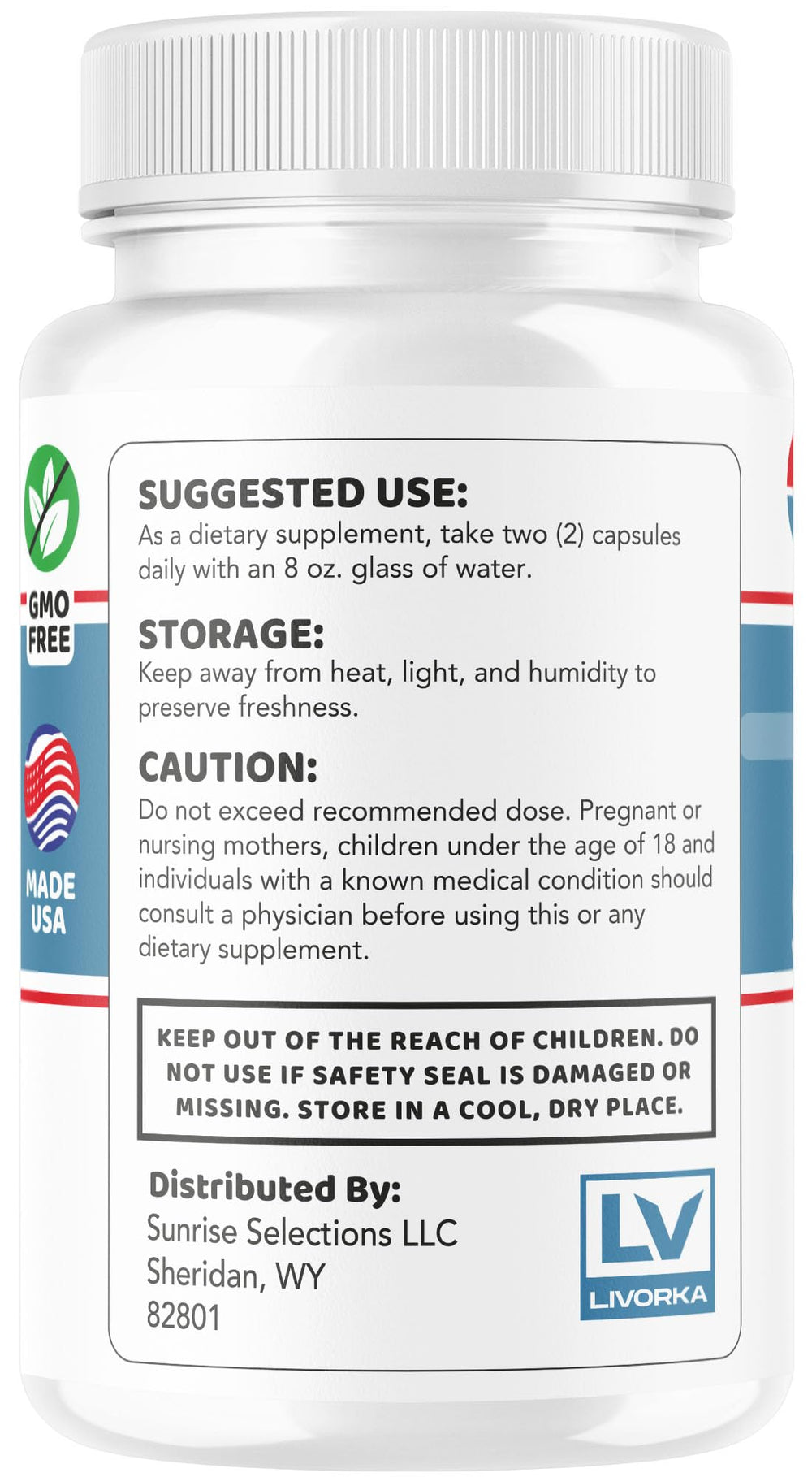 Close-up of CircuPulse bottle label