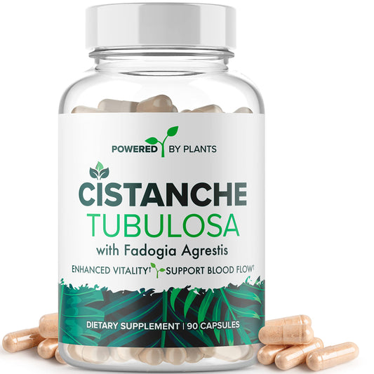 Powered X Plants Cistanche Tubulosa with Fadogia Agrestis bottle label