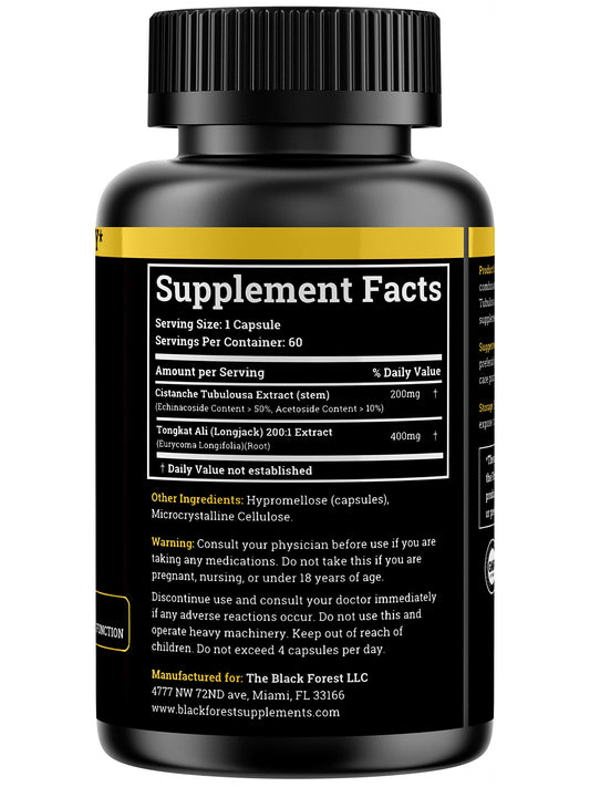 Two-month supply packaging for the supplement