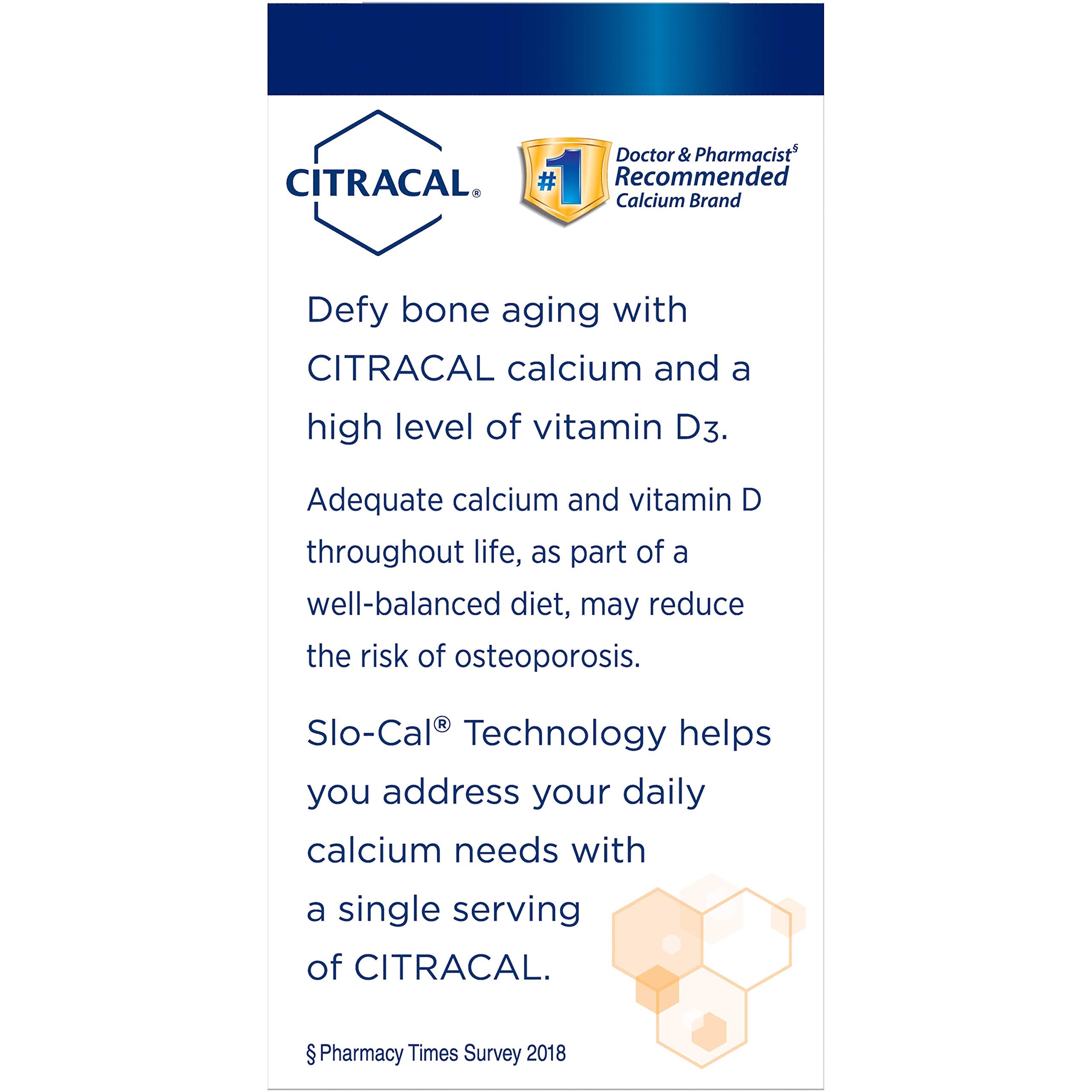 Citracal packaging box highlighting slow-release formula