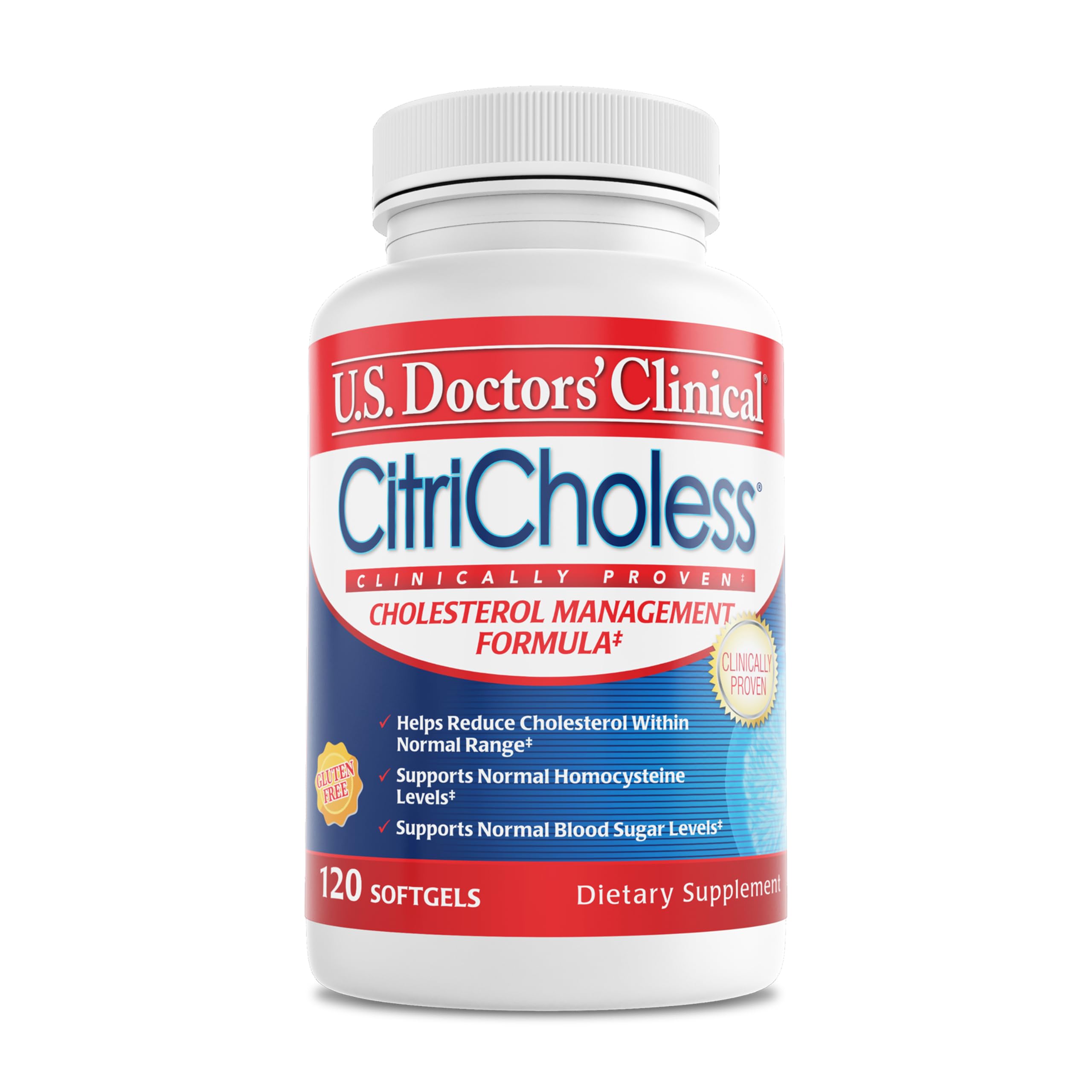 CitriCholess Bergamonte front view bottle label