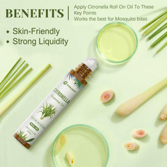 Gift concept: Citronella essential oil roll-on packaging